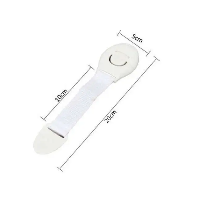 5-Pack Child Safety Cabinet & Drawer Strap Locks – Adhesive Baby Proofing Security Latches