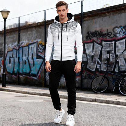 Safe Haven & CO Men’s Polka Dot Hoodie & Jogger Set