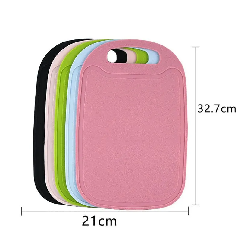 Non-Slip Multipurpose Handle 32.7cm x 21cm Cutting Board, Black