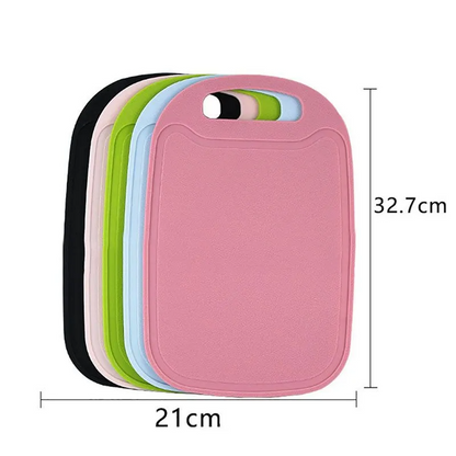 Non-Slip Multipurpose Handle 32.7cm x 21cm Cutting Board, Black
