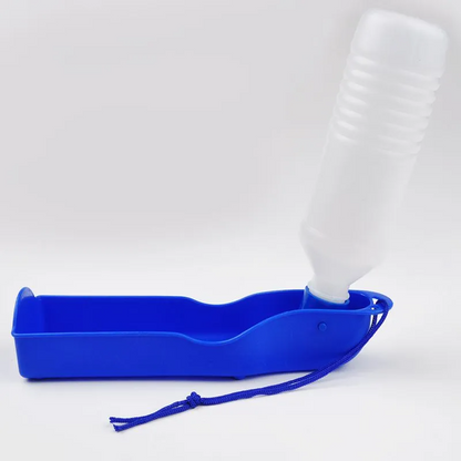 500ML Portable Pet Water Bottle with Fold-Out Drinking Bowl – Dog & Cat Travel Bottle