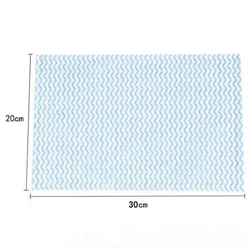4-Pack (50pcs/Roll) Simple Kitchen Disposable Non-woven Dish Towel