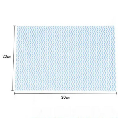 4-Pack (50pcs/Roll) Simple Kitchen Disposable Non-woven Dish Towel