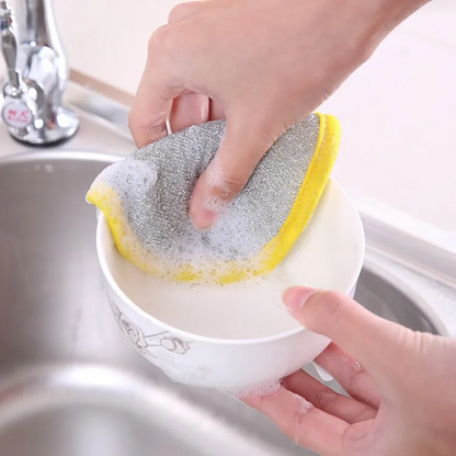 Double-Sided Kitchen Dishwashing Scrubber Sponges – Non-Scratch Cleaning Pads – 10-Pack