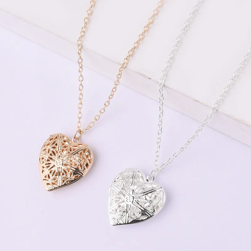 Safe Haven & CO Women Heart Locket Pendant Necklace