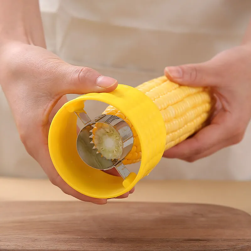 Kitchen Corn Kernel Separator – Handheld Corn Stripper & Cob Kernel Remover