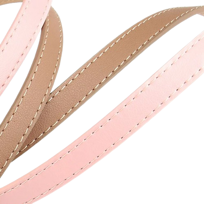 Girl’s Fashion Multicolor Thin Belt with Alloy Pin Buckle – One Size Fits Most 28"-38" Waist