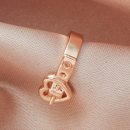 Safe Haven & CO Women Creative Heart Belt Design Clip-On Earrings (2-Pack)