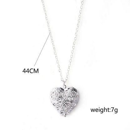 Safe Haven & CO Women Heart Locket Pendant Necklace