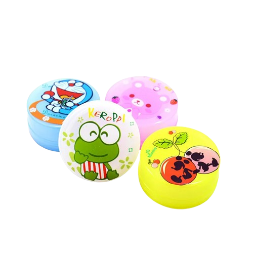 2-Pack Outdoor Portable Folding Cup with Cute Cartoon Case