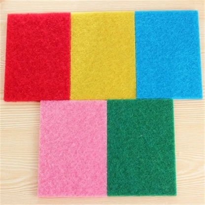 (2-Pack) 10-Piece Colorful Dishwashing Scrub Pad Set – Non-Scratch Cleaning Sponges