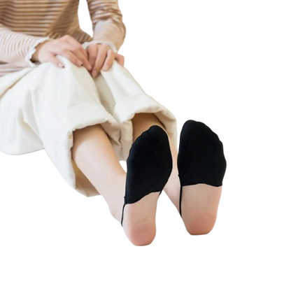 Women’s Low-Cut Half-Palm Elastic Strap Socks (4-Pack)