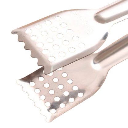 Safe Haven & CO 2-Pack Stainless Steel Anti-Scalding Food Tongs (1 Small, 1 Large)