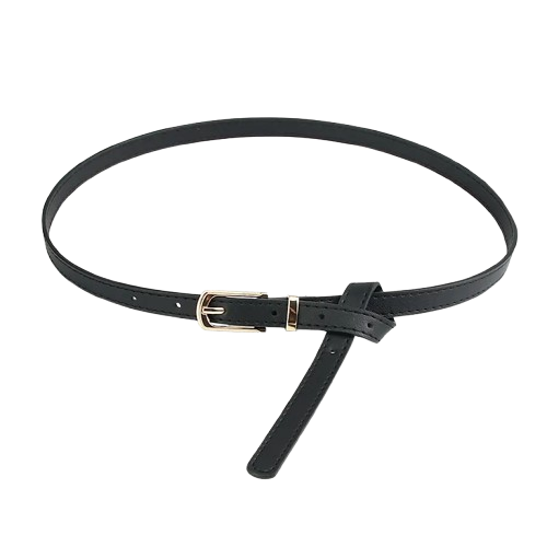 Girl’s Fashion Multicolor Thin Belt with Alloy Pin Buckle – One Size Fits Most 28"-38" Waist