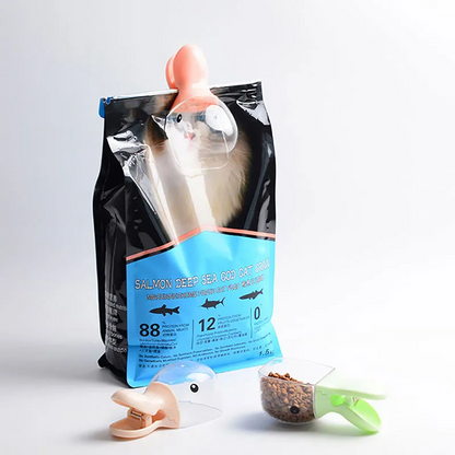 Cartoon Duckbill Pet Food Scoop & Feeding Dispenser – Multipurpose Pet Feeding Tool