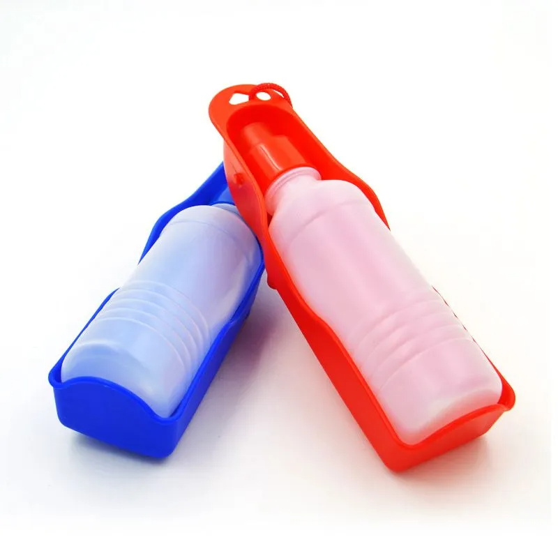 500ML Portable Pet Water Bottle with Fold-Out Drinking Bowl – Dog & Cat Travel Bottle