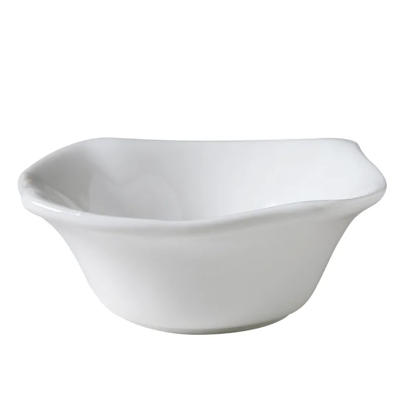 Elegant Mini Dipping Bowls, Square and Wavy Edge, 2 Pack