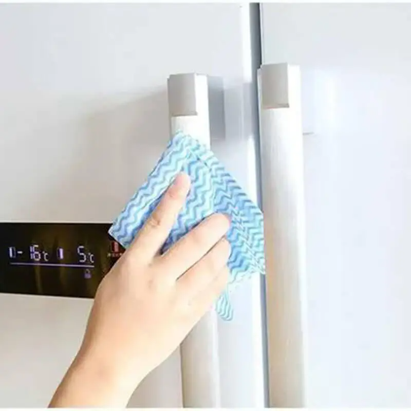 4-Pack (50pcs/Roll) Simple Kitchen Disposable Non-woven Dish Towel