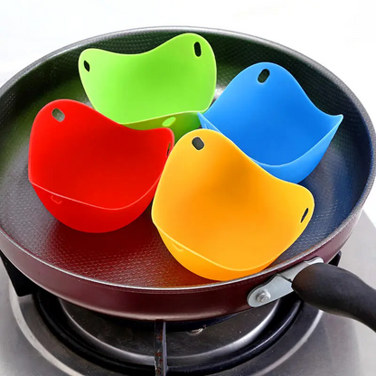 4pc Silicone Egg Poaching Cups