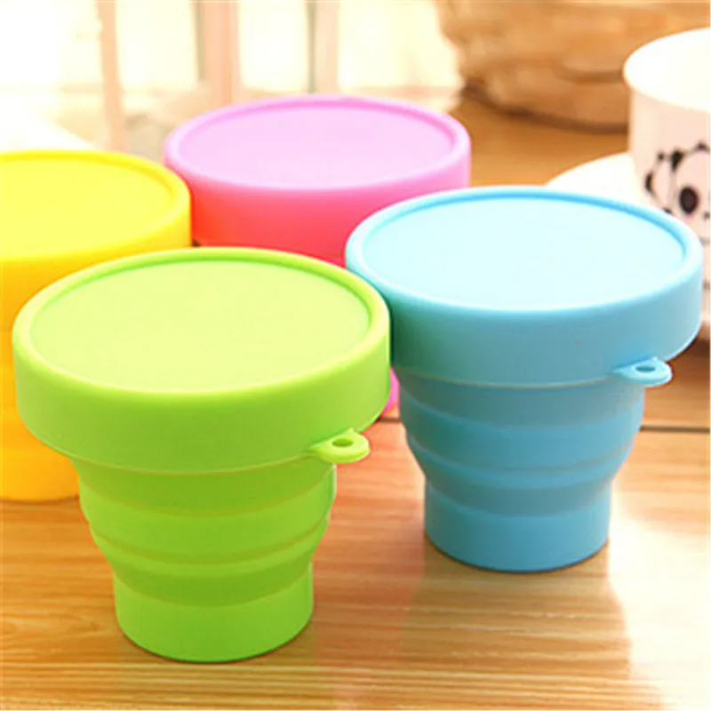 2-Pack Travel Folding Silicone Water Cup – Portable & Collapsible Drinking Cup