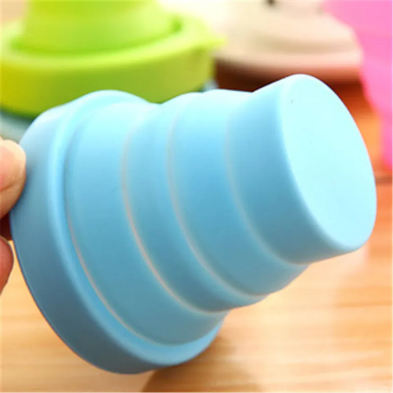 2-Pack Travel Folding Silicone Water Cup – Portable & Collapsible Drinking Cup
