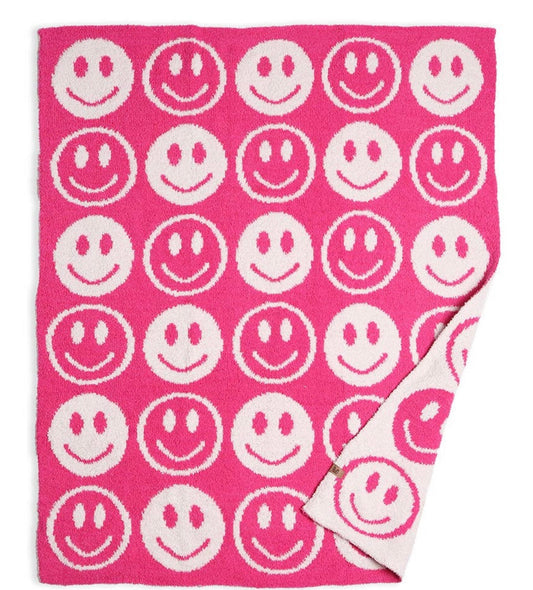 Luxury soft pink happy blanket