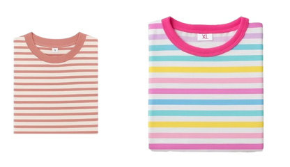 Girls’ 2-Pack Striped Tee Bundle