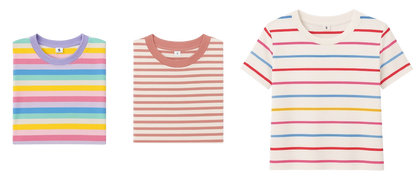 Girls’ 3-Pack Striped Tee Bundle