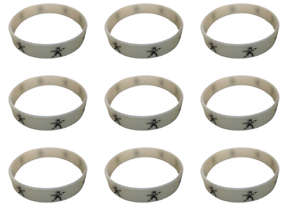 No Mercy Sports Silicone Wristband – 9-Pack Glow-in-the-Dark Softball Bracelets