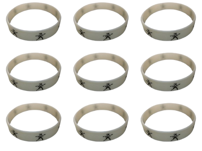 No Mercy Sports Silicone Wristband – 9-Pack Glow-in-the-Dark Softball Bracelets