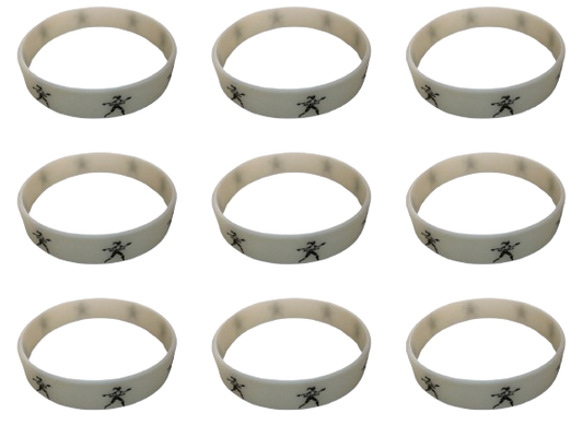 No Mercy Sports Silicone Wristband – 9-Pack Glow-in-the-Dark Softball Bracelets