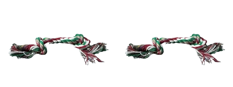 2-Pack Braided Cotton Rope Dog Chew Toy – Durable Tug & Dental Training Aid