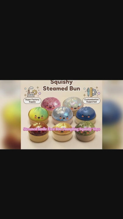 2-Pack Mini Glitter Squishy Dumpling Blind Box Stress Relief Toy – Quick-Rebound Sensory Squeeze Ball