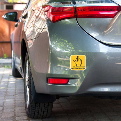How's My Driving? Bubble-Free Stickers