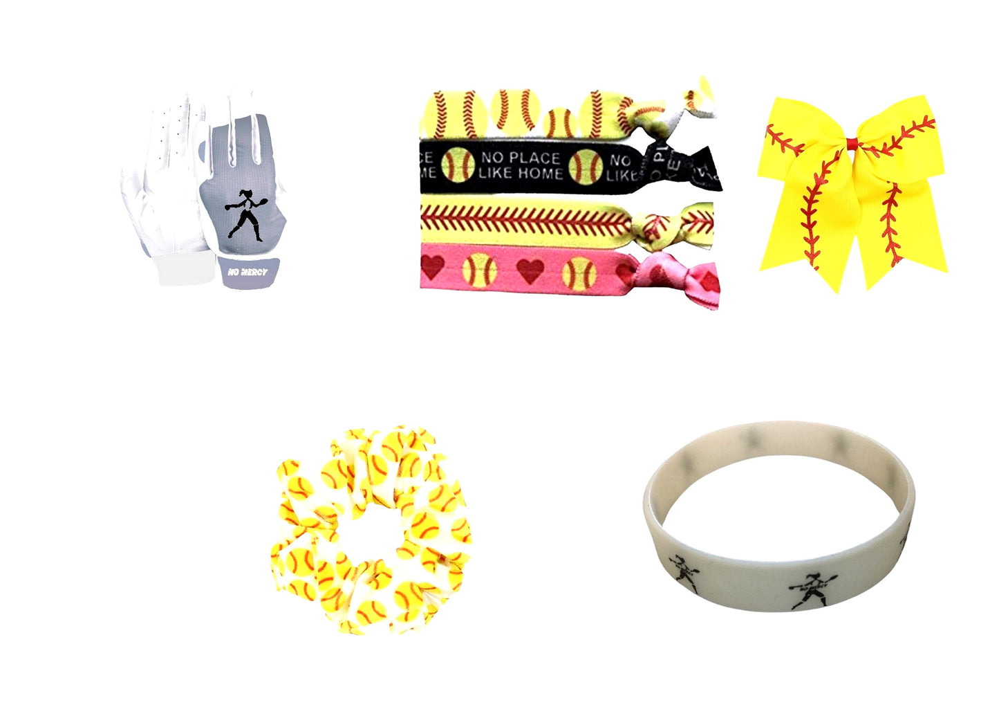 No Mercy Adult Softball Accessory Bundle – 5-Piece Set