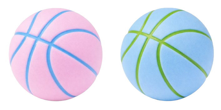 Basketball Anti-Stress Pop Sensory Fidget Toy – 2 Pack (2-Inch Diameter)