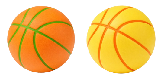 Basketball Anti-Stress Pop Sensory Fidget Toy – 2 Pack (2-Inch Diameter)