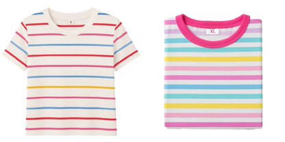 Girls’ 2-Pack Striped Tee Bundle